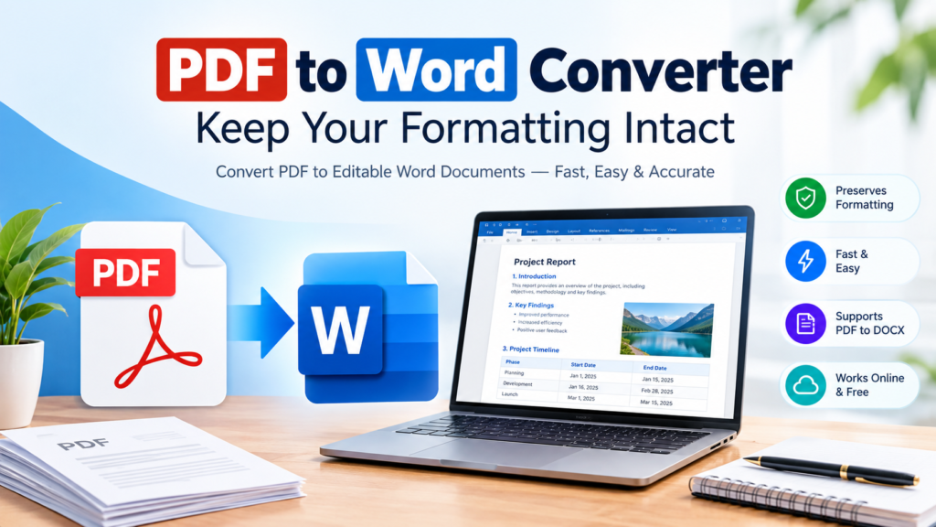 PDF to Word Converter - Convert PDF to Editable Word Documents
